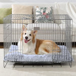 Vonabem 36 inch Deluxe Plush Grey Dog Bed Crate Pad for Medium Small Sized Dogs, Anti-Slip and Soft Kennel Pads