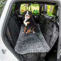 Non-Slip Fuzzy Backseat Pet Mat for Car, 24.8x54 inch, Pet-Friendly Seat Cover for Travel