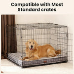 OhGeni orthopedic dog bed for large dogs, machine-washable, waterproof, and comfortable, 41 inch, Gray