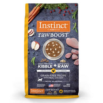 instinct raw boost, natural dry cat food with freeze dried pieces, high protein, grain free, 10 lb bag, real chicken