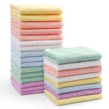 homexcel microfiber coral fleece baby washcloths 24 pack 7x9 inch