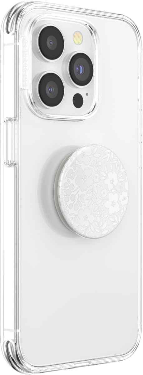 PopSockets Phone Grip with Expanding Kickstand, Adhesive Grip, Cute PopSockets - Blanc Fresh
