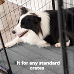 BALANCE certified fabric dog crate pad, washable water-resistant pet bed for small dogs