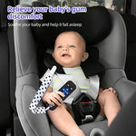 chuya baby teether toy tv remote control shape 3-24 months black food-grade silicone