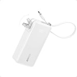 Anker Nano 3-in-1 Portable iPhone Charger, 10,000mAh Power Bank with Built-in USB-C Cable and Foldable Wall Plug, 30W Max Battery Pack, Travel Essentials for iPhone 17/16/15 Series, Galaxy, MacBook