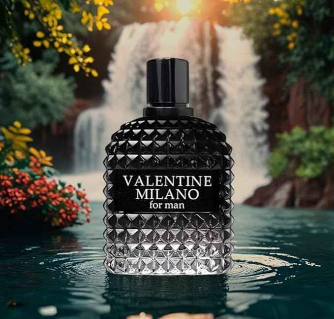 Valentine Milano Couple Set Perfume Gift Set for Women/Men EDP – (100ml x2) Amber Floral & Oriental Scents, Cologne with a Modern Twist Elegant, Plus 2 Refillable 5ml Travel Spray Bottles.