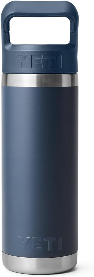 YETI Rambler 18 oz Vacuum Insulated Stainless Steel Bottle with Straw Cap