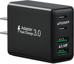 USB C Charger Block, 2-Pack 40W 4-Port Type C Fast Charging Block