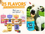Ruff Ruff Raw natural dog peanut butter, 17 oz jar, Made in USA, healthy dog treats for puppies and adult dogs