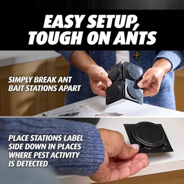 ortho orthene ant killer ant bait, 12 stations, kills queen and colony, indoors