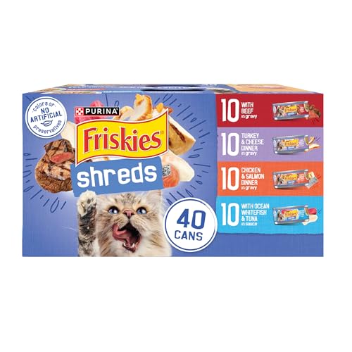 purina friskies wet cat food variety pack 5.5 oz cans 40 pack