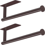 ASTOFLI Paper Towel Holder 304 Stainless Steel, Under Cabinet, Self-Adhesive, Matte Black, 12 Inch, No Drill