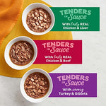 Meow Mix Tenders in Sauce Wet Cat Food, Poultry & Beef Variety Pack, 2.75 Ounce Cup (Pack of 24)