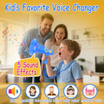 Blue Voice Changer for Kids - Birthday Gift for Boys and Girls Ages 3-8 - Noise Maker Prank Toy