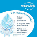 waterwipes sensitive+ baby & toddler 3-in-1 wipes 540 count unscented hypoallergenic