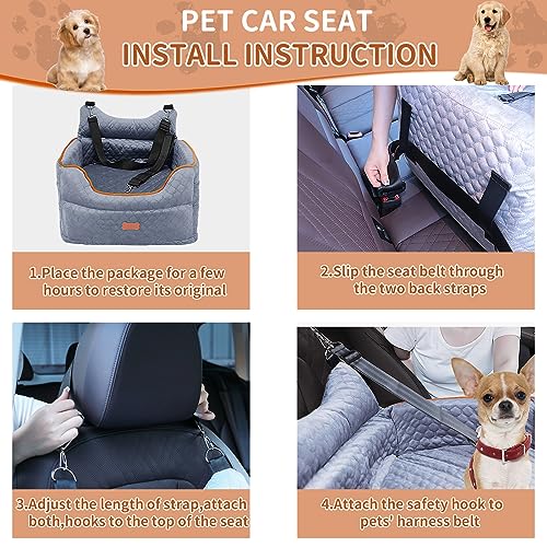 dog-car-seat-memory-foam-dog-booster-seat-small-dogs-grey