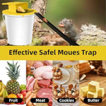 Mouse Trap Bucket - Mouse Traps Indoor for Home - Multi-Catch, Auto-Reset, Humane or Lethal Rat Trap - ABS Material - 5 Gallon Bucket Compatible-4pack