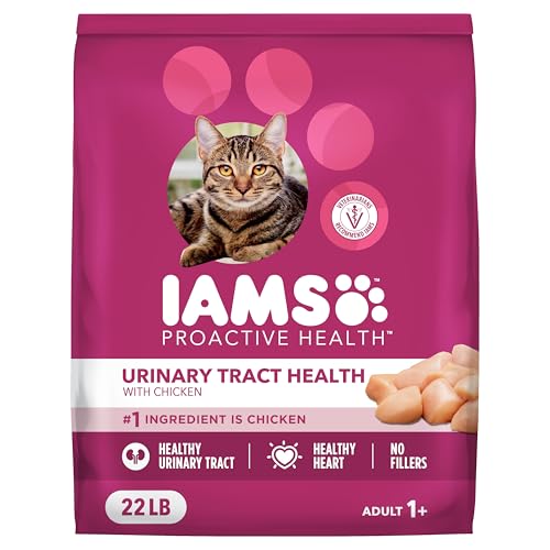 iams proactive health adult urinary tract dry cat food with chicken 22lb bag