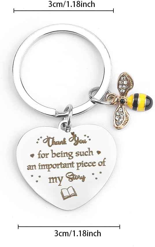 Gifts for Teacher - Christmas Thank You Birthday End of Year Teacher Appreciation Gifts Retirement Retired Graduation Cool Summer Valentines Day Teachers Gift for Women Men Ideas Keychain from Student