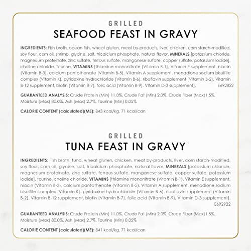 fancy feast grilled wet cat food seafood collection 24 pack 3 oz cans