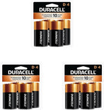 Duracell Coppertop D Batteries, 4 Count (1 Pack), D Battery with Long-lasting Power, All-Purpose Alkaline Battery for Household and Office Devices