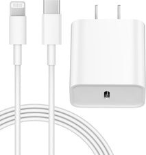 Fast Charging 20W PD USB C Wall Charger with 6FT Cable for iPhone and iPad