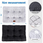 Soft Fluffy Pet Cushion Mat for Small Dogs, Anti-Slip Comfy Kennel Pad for Puppy Crates, 24x18 inches