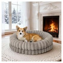 balance-luxury-donut-dog-bed-30-inches-round-medium-size-dogs-washable-orthopedic-calming-dogs-bed-with-anti-slip-bottom-oatmeal