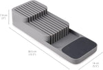 Joseph Joseph DrawerStore Knife Organizer for up to 9 knives, compact gray storage