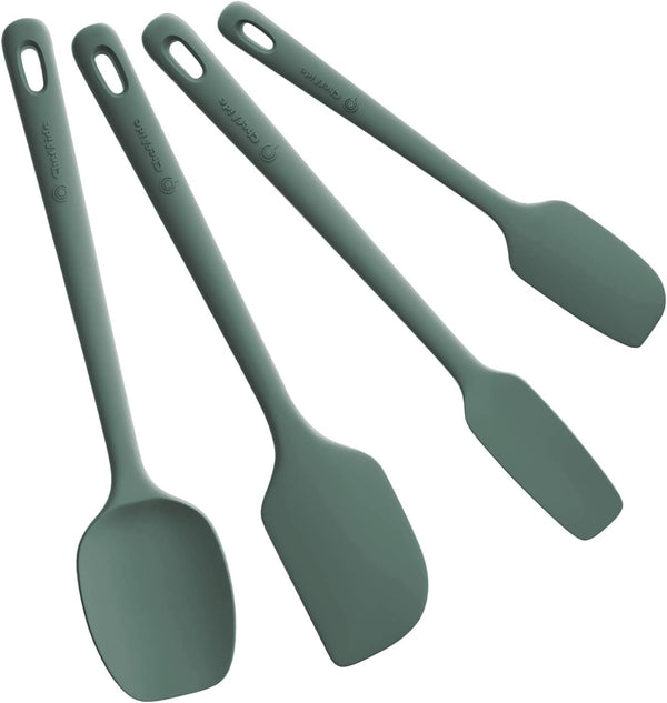 5 Pieces Silicone Spatula Set - Food Grade Rubber Spatula with Ergonomic Grip