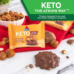 Atkins Caramel Almond Clusters Gluten Free High Fiber Keto Friendly 20 Count 2g Net Carb