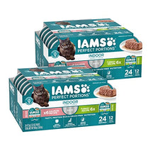 iams perfect portions indoor adult grain free wet cat food pate turkey salmon recipe 2.6 oz twin-pack trays 12 count 24 servings pack of 2