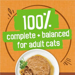 purina friskies wet cat food extra gravy pate with chicken in savory, 5.5 oz cans, pack of 24