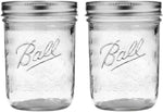 Ball Wide Mouth Glass Mason Jars with Lids and Bands, Used for Canning, Pickling, Juice, Jam, Jelly, Quart Size 32 Ounce (Pack of 2)