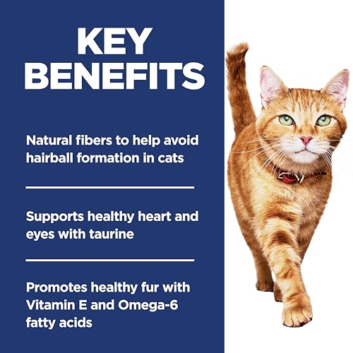 Hills Science Diet Adult 1-6 Weight Management Dry Cat Food, Hairball Control Support, Chicken Recipe, Light, 7 lb Bag