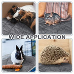 gray 16x20 self heating cat pad, 4 pack, washable pet bed for cats and dogs