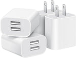 Dual Port USB Wall Charger for iPhone, Samsung, and Android Phones
