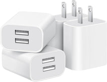 Dual Port USB Wall Charger for iPhone, Samsung, and Android Phones