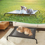 Grey 50" Lx32 Wx8 H Cooling Elevated Dog Bed for Large Dogs with Non-Slip Floor Protectors & Breathable Mesh