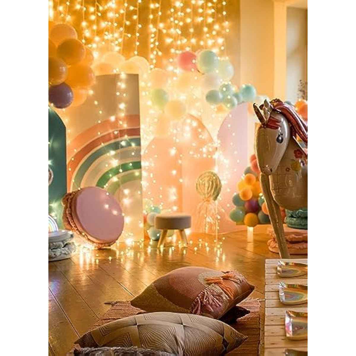 Brightown 12 Pack LED Fairy Lights, Battery Operated 7FT Firefly String Lights with 20 Waterproof LEDs on Silver Wire for DIY Crafts, Wedding Centerpieces, Party & Christmas Décor