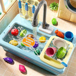 play kitchen sink toys for kids 3-7 years old with color changing kitchen accessories