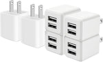 Dual Port USB Wall Charger with 3-Pack