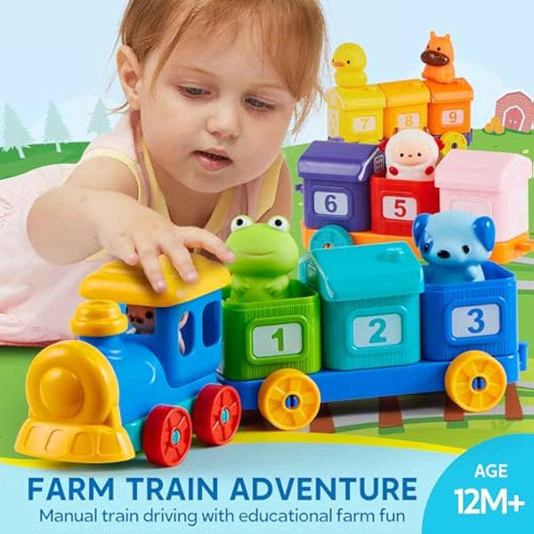montessori learning toy for toddlers 1 2 3 years old play-act counting matching sorting farm animals
