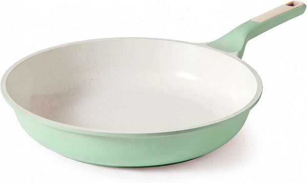 SENSARTE Nonstick Frying Pan Skillet, Swiss Granite Coating Omelette Pan, Healthy Stone Cookware Chef's Pan, PFOA Free (8/9.5/10/11/12.5 Inch) (9.5 Inch)