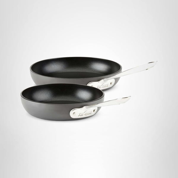 All-Clad 2-Piece Hard Anodized Non-Stick Fry Pan Set, 8-10 Inch, Induction and Oven Safe Cookware for Home Kitchen, Dishwasher Safe
