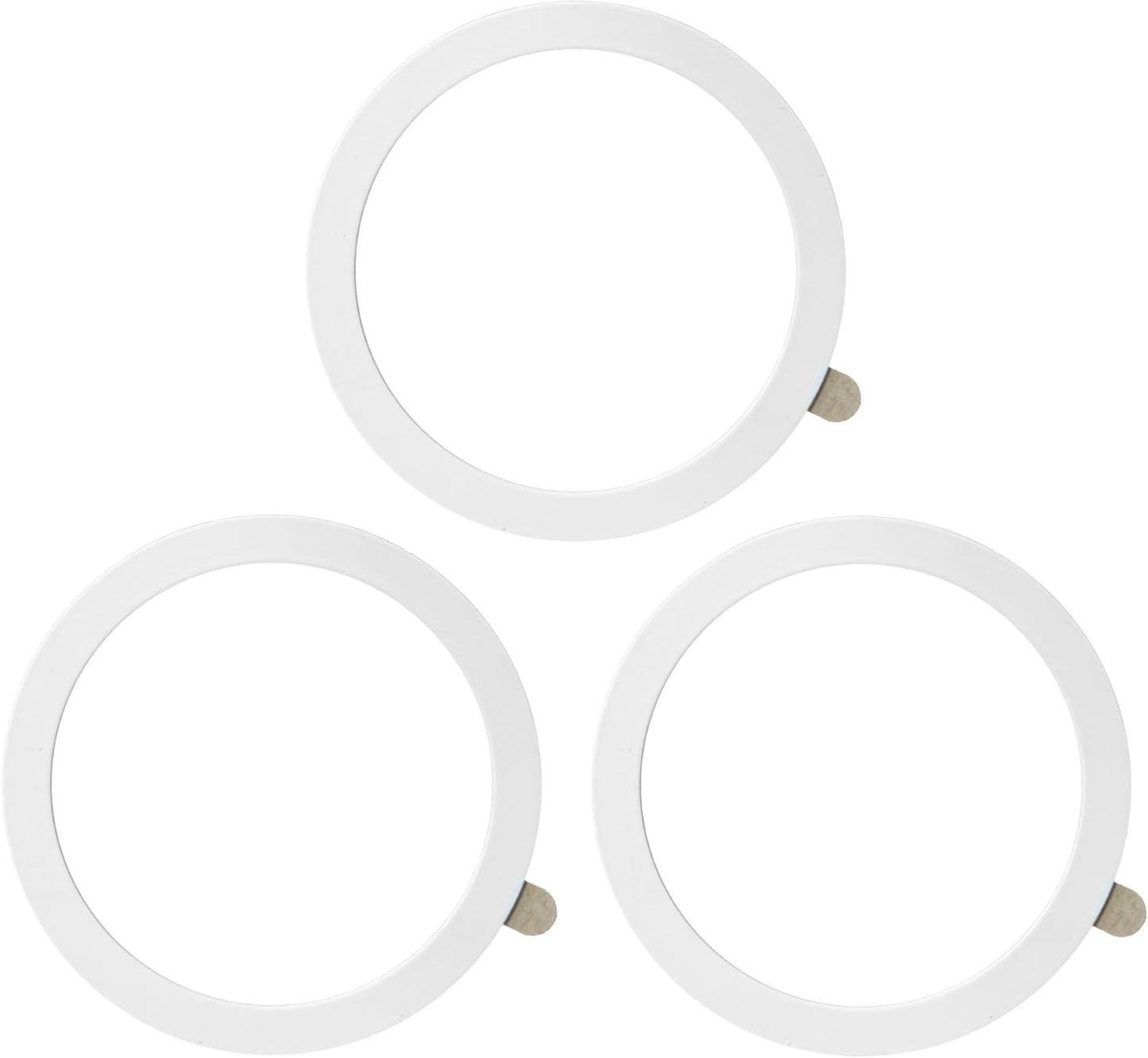 TENOC Universal Metal Ring Sticker for Magnetic Charger Compatible with iPhone/Samsung/Android All Cellphones, Magnetic Mount/Phone Holder Conversion Accessories, 3Pcs, Black