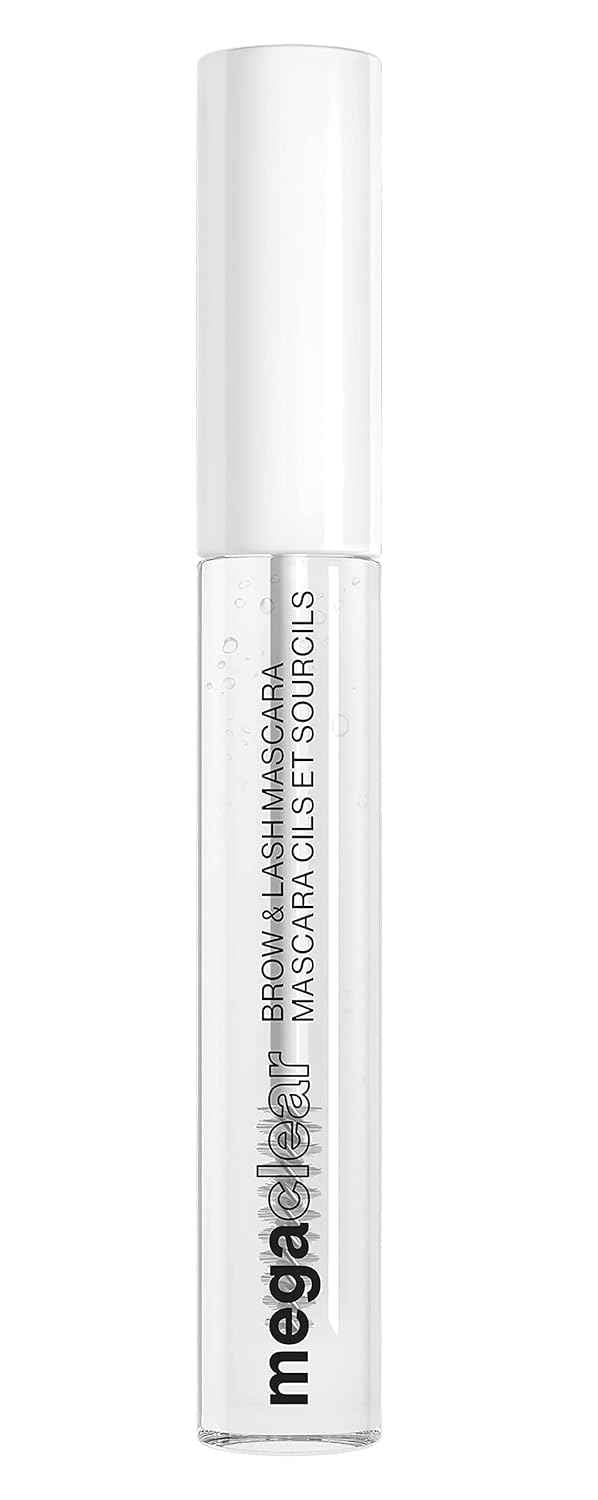 wet n wild Mega Clear Brow & Lash Mascara - Sculpts Brows, Defines Lashes, Conditioning with Soy Protein & ProVitamin B5, Primer & Top Coat, Cruelty-Free & Vegan - Clear