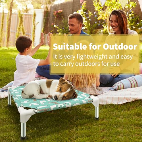 elevated-dog-bed-for-small-dogs-indoor-outdoor-use-with-soft-fabric-and-stainless-steel-frame