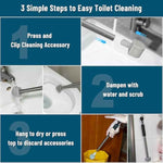 Black Pumice Stone Toilet Bowl Cleaner with Handle for Deep Cleaning, Extra Long, 16.7 Inch, Removes Hard Water Stains