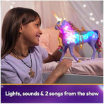 Unicorn Academy, 11-inch Rainbow Light-up Wildstar with lights, sounds & music, for girls ages 4 and up